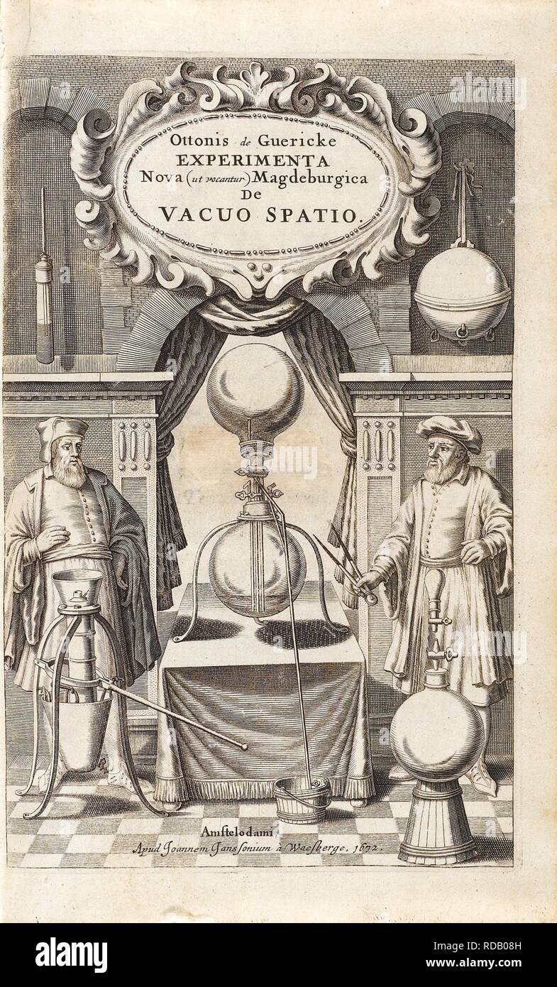 Illustration to the first edition of "Experimenta Nova" von Otto von ...