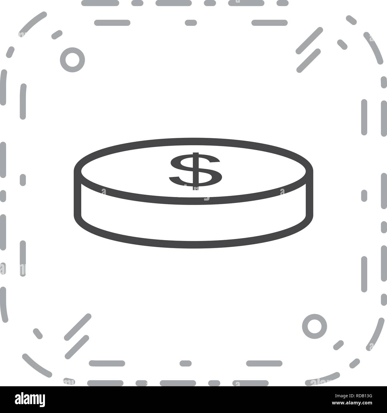 Coin Vector Icon Sign Icon Vector Illustration For Personal And ...