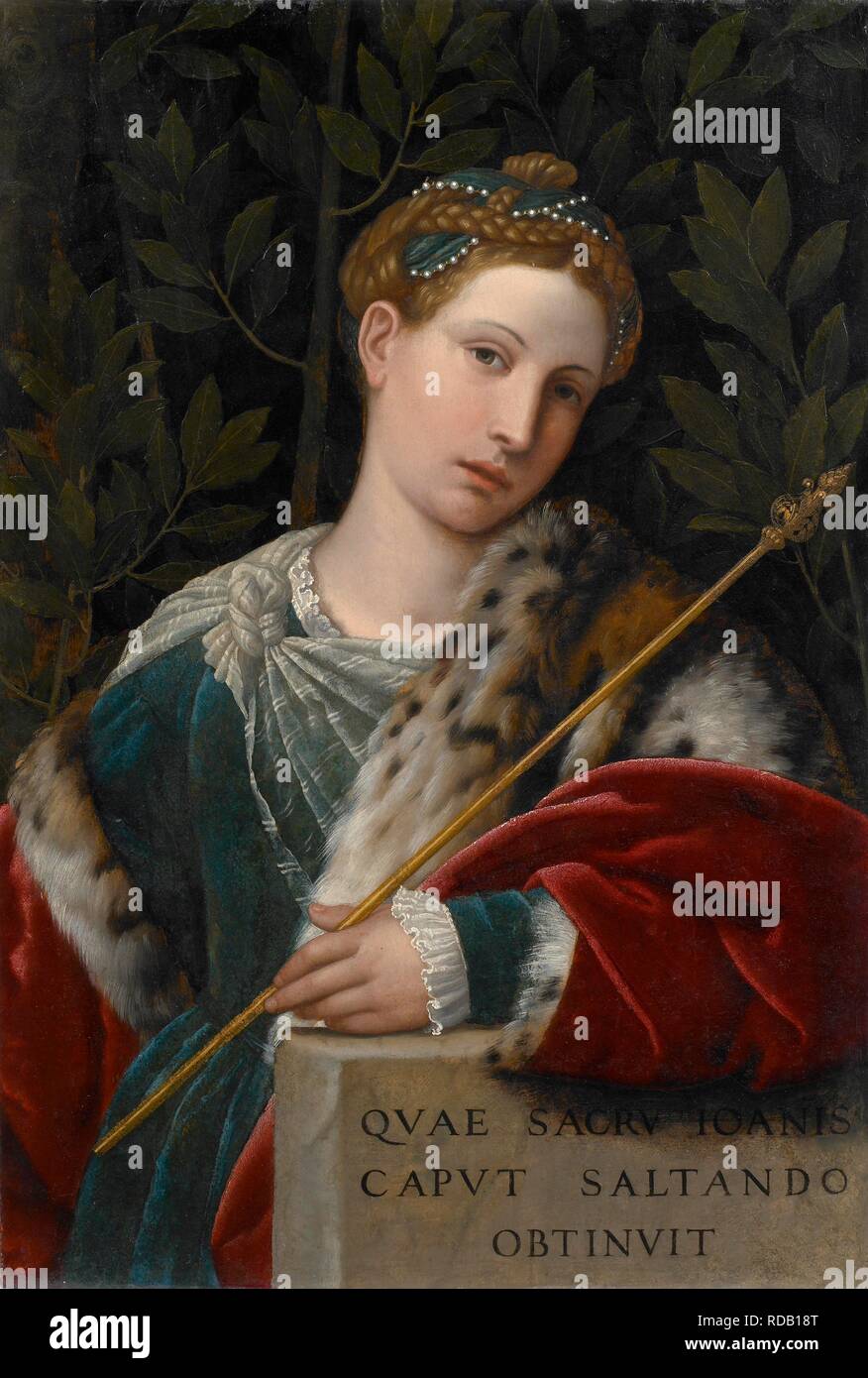 Portrait of a Lady as Salomé. Museum Pinacoteca Tosio Martinengo, Brescia. Author MORETTO DA