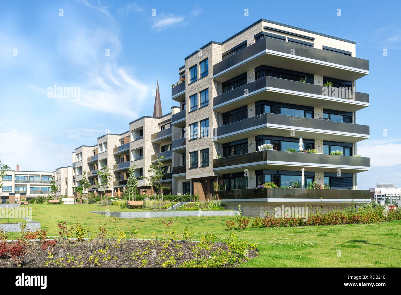 modern house in the city of rostock Stock Photo