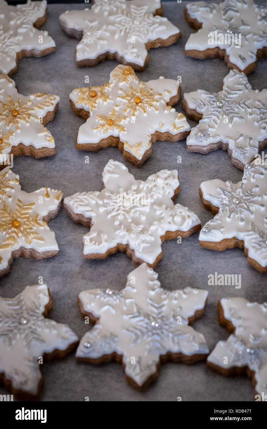 https://c8.alamy.com/comp/RDB47T/christmas-themed-ginger-bread-snowflake-biscuits-with-decorative-embossed-fondant-icing-RDB47T.jpg