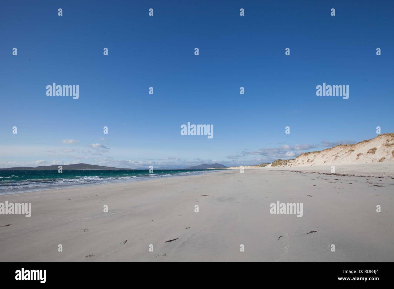 West beach , white beach at low tide ,Atlantic facing beach Stock Photo