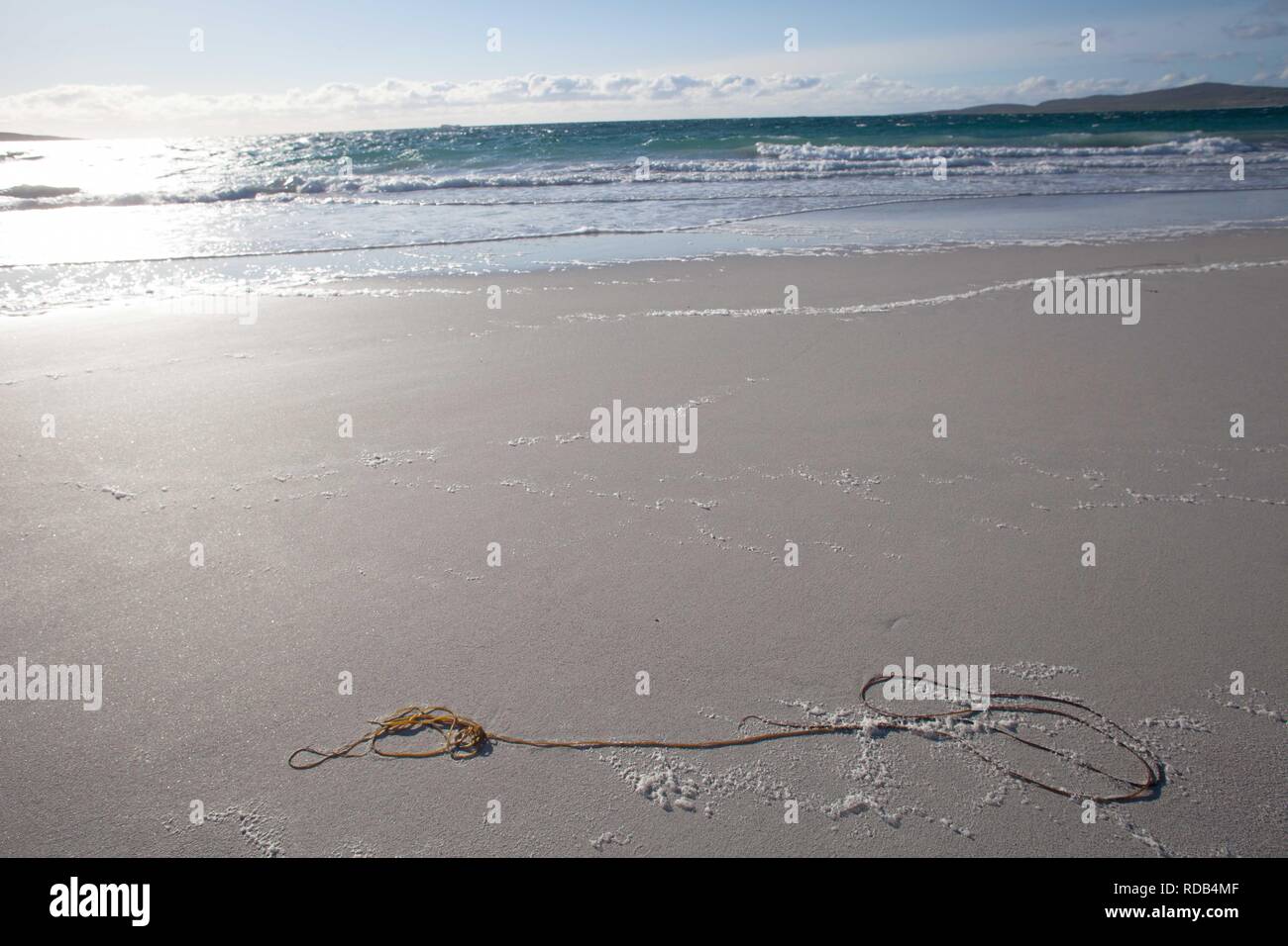 West beach , white beach at low tide ,Atlantic facing beach Stock Photo