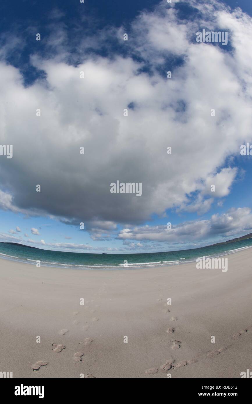 West beach , white beach at low tide ,Atlantic facing beach Stock Photo