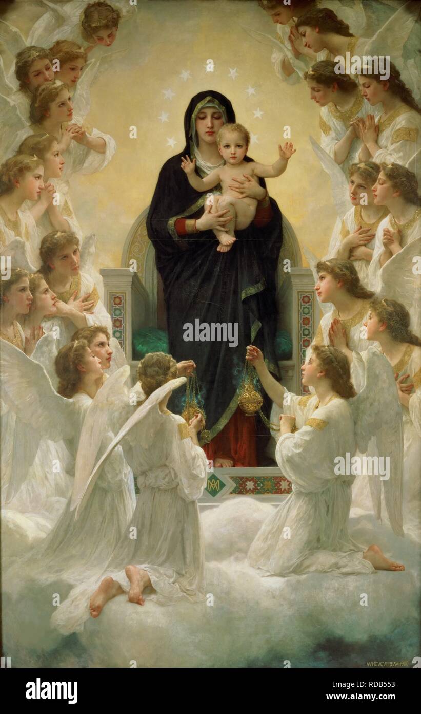 William-Adolphe Bouguereau The Virgin With Angels Stock Photo - Alamy