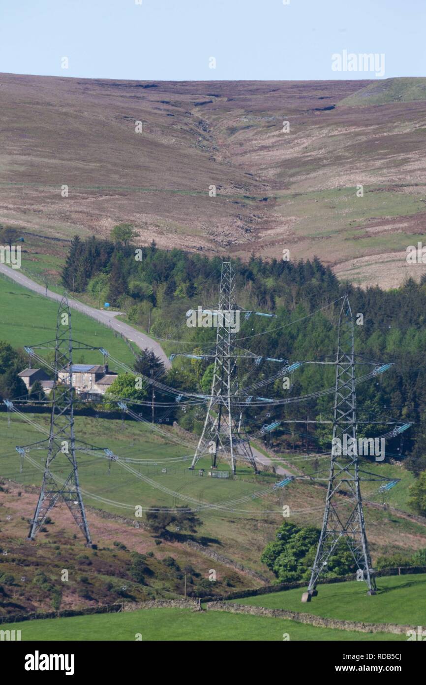 Electricity pylons , due to removed with the power lines put under