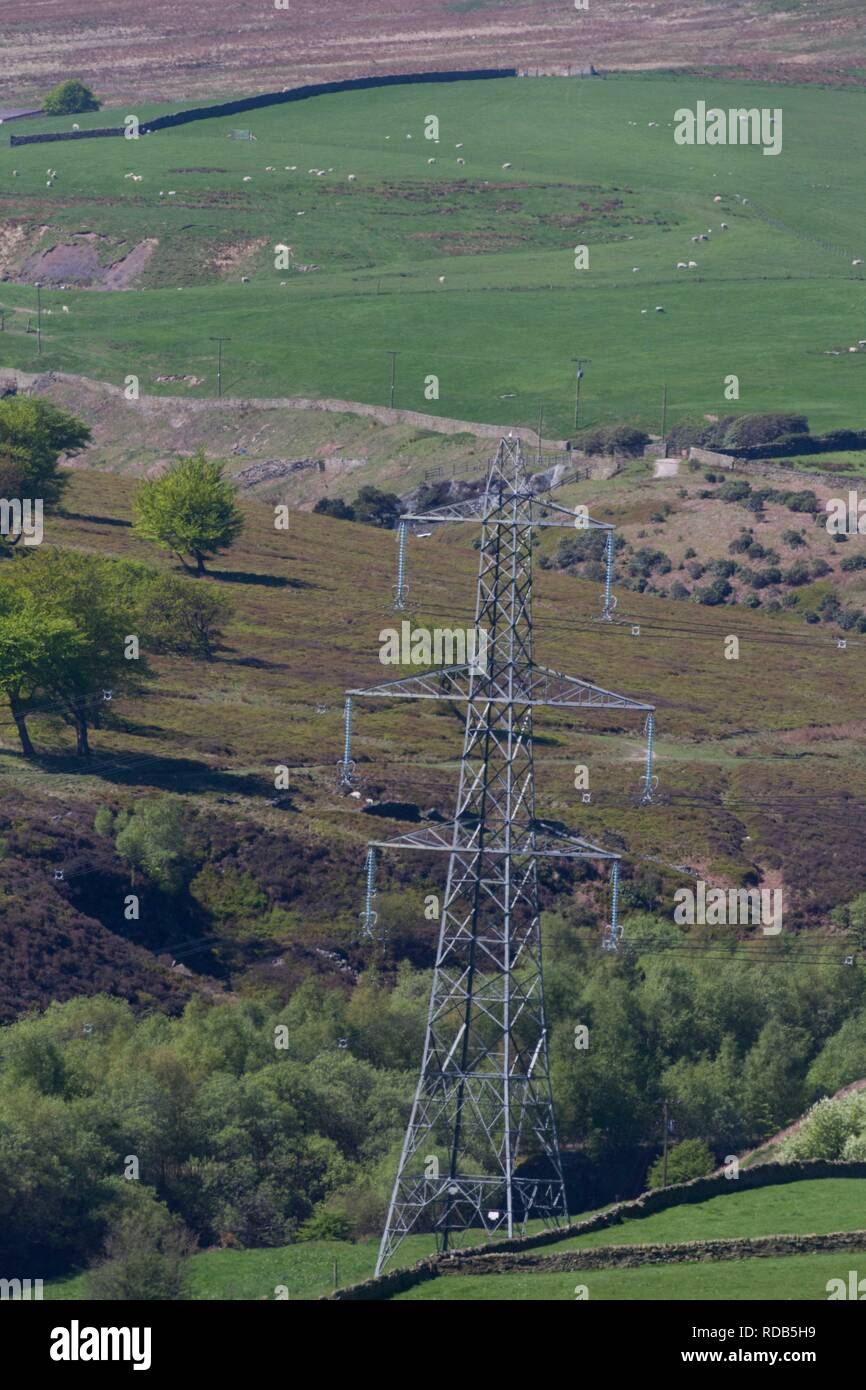 Electricity pylons , due to removed with the power lines put under