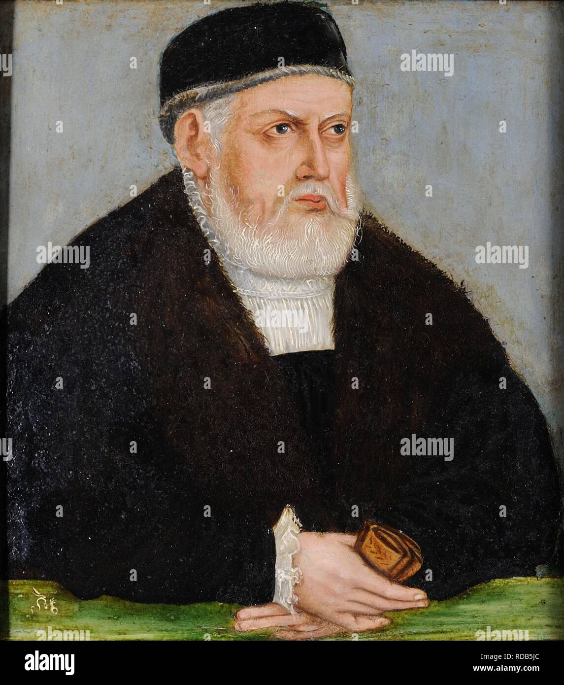 Portrait of Sigismund I of Poland (1467-1548). Museum: Czartoryski Museum, Krakow. Author: CRANACH, LUCAS THE YOUNGER. Stock Photo