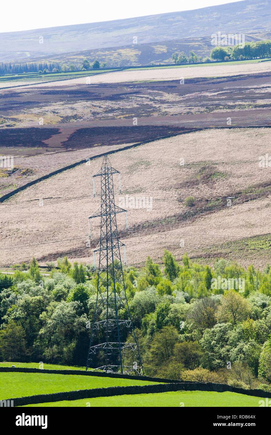 Electricity pylons , due to removed with the power lines put under