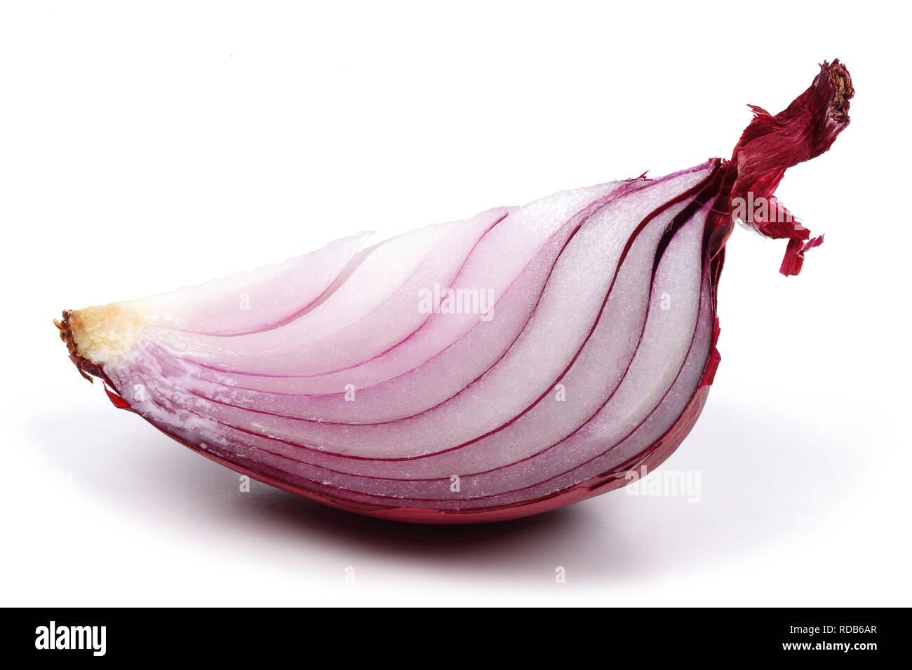 Red Onion slice isolated on white background Stock Photo - Alamy