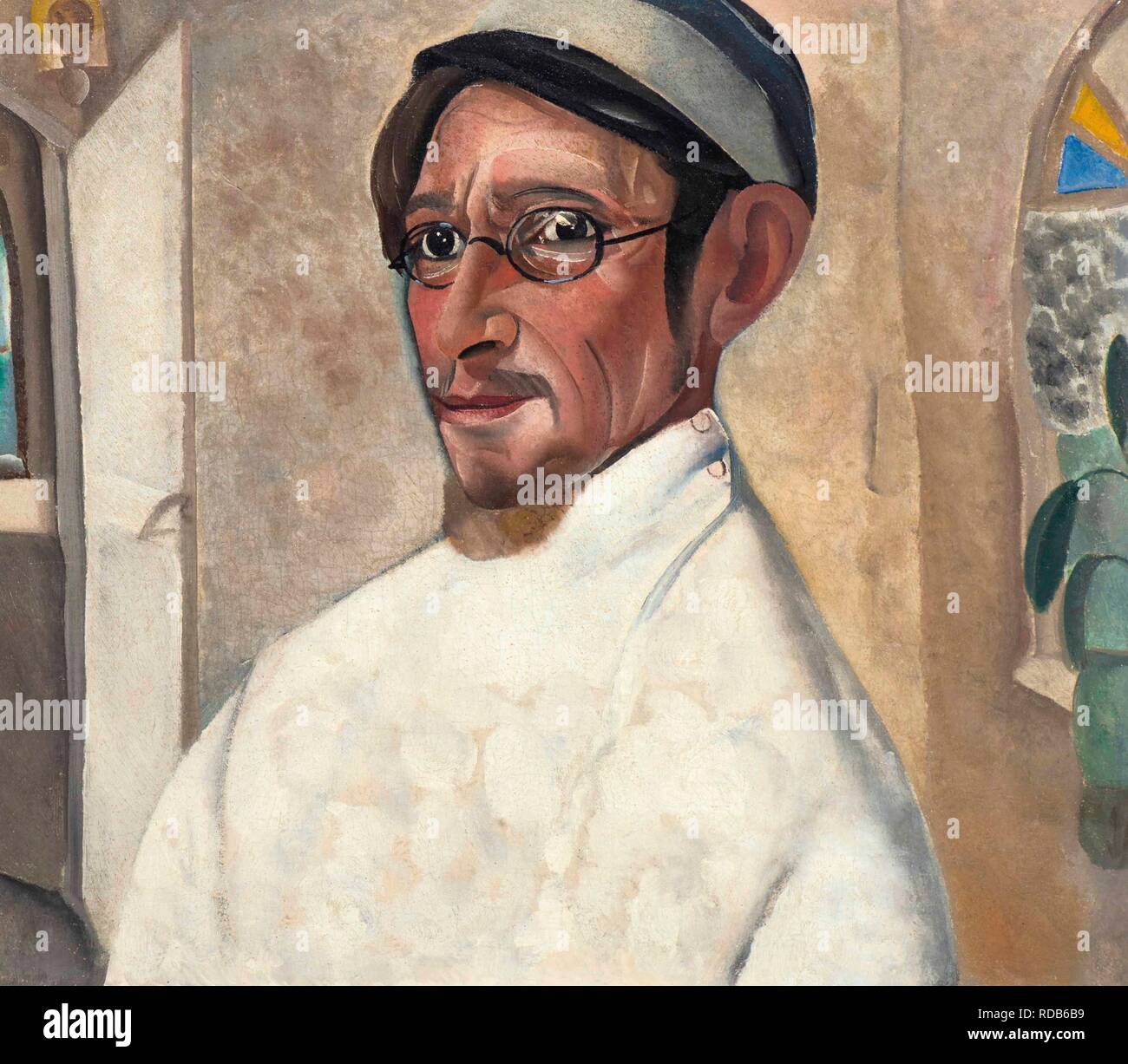 Portrait of the actor Nikolai Podgorny as Peter Trofimov in 'The Cherry Orchard' by Anton Chekov. Museum: PRIVATE COLLECTION. Author: Grigoriev, Boris Dmitryevich. Stock Photo
