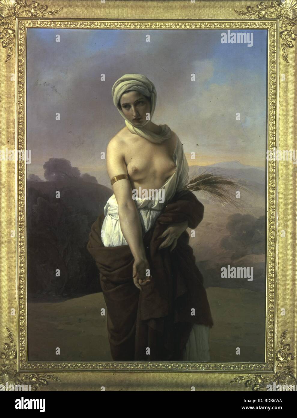 Ruth. Museum: Collezioni Comunali d'Arte, Bologna. Author: HAYEZ, FRANCESCO. Stock Photo