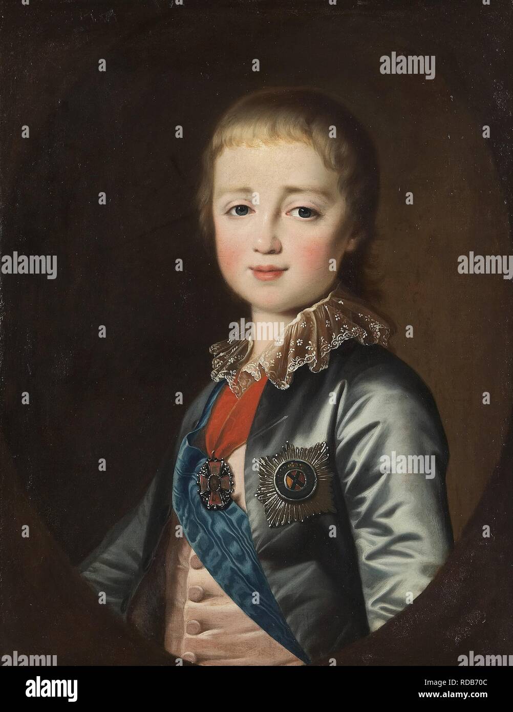 Portrait of Grand Duke Constantine Pavlovich of Russia (1779-1831). Museum: PRIVATE COLLECTION. Author: Levitsky, Dmitri Grigorievich. Stock Photo