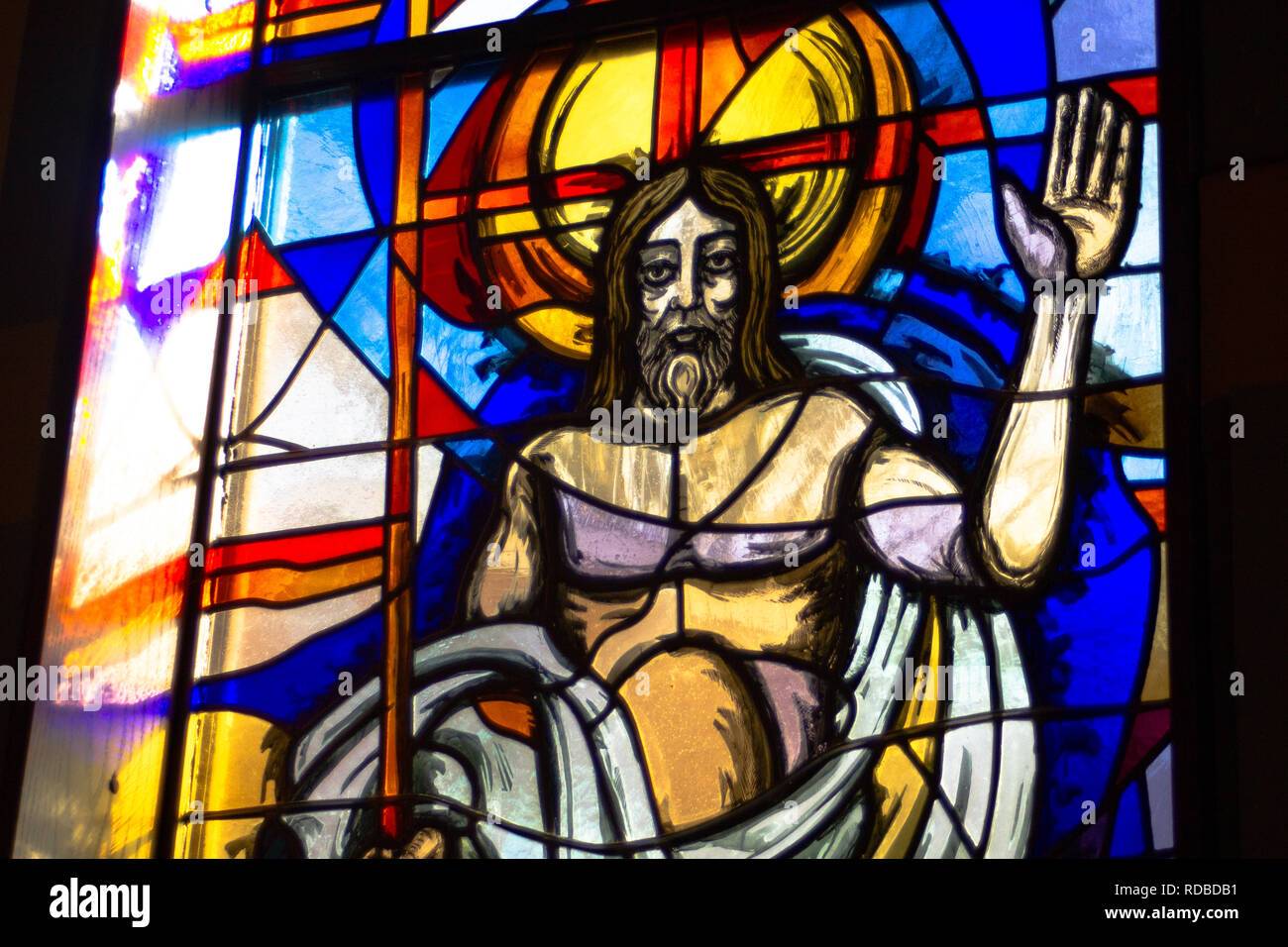 Louisville, KY/USA January 5th 2019 Stylish shoot of stained glass