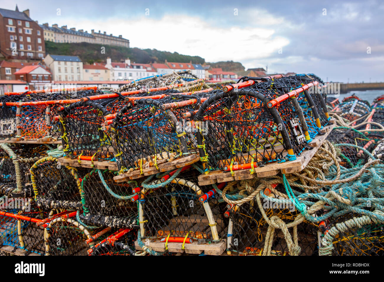 Lobster pots whitby hires stock photography and images Alamy