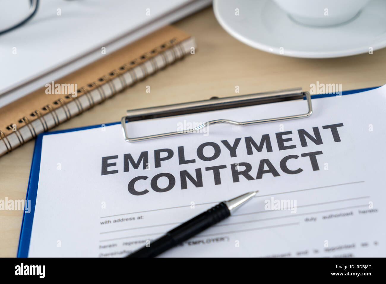 Candidate Sign Contract Employment contract signing job deal Recruitment concept Stock Photo ...