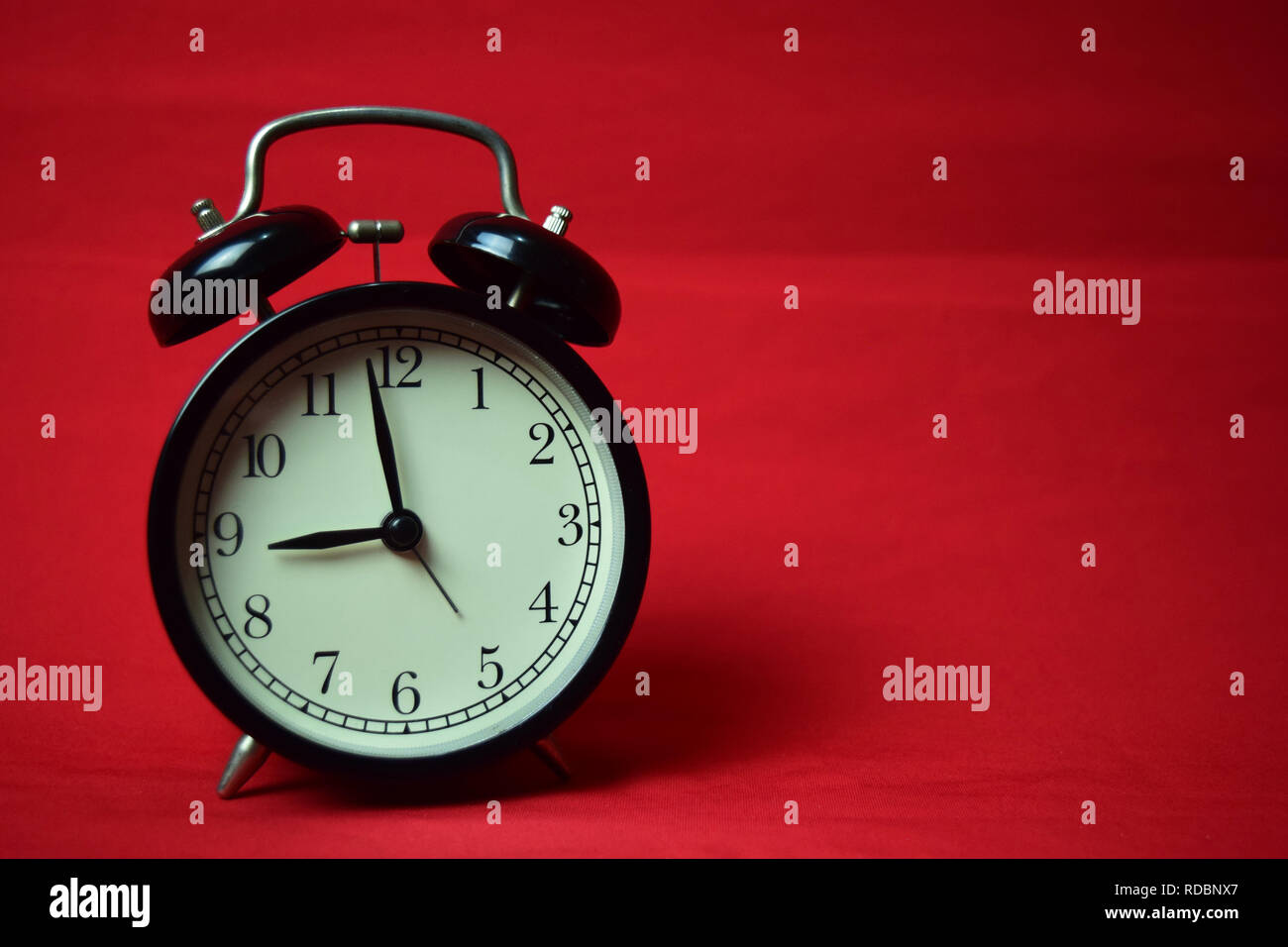 Clock ticking to 9 o'clock Stock Photo Alamy