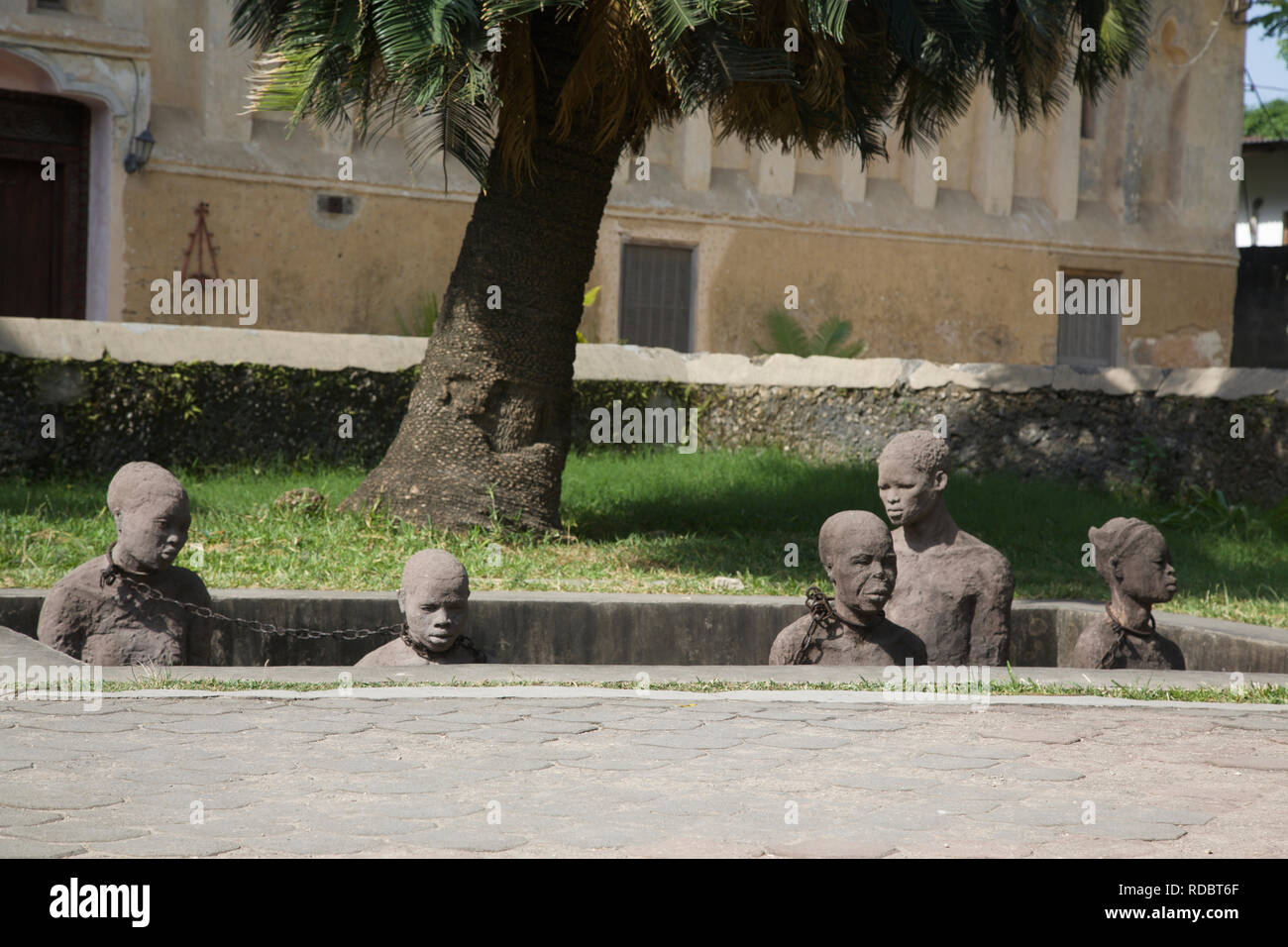 Slave Monument by artist Clara Sornas at the anglican cathedral on the