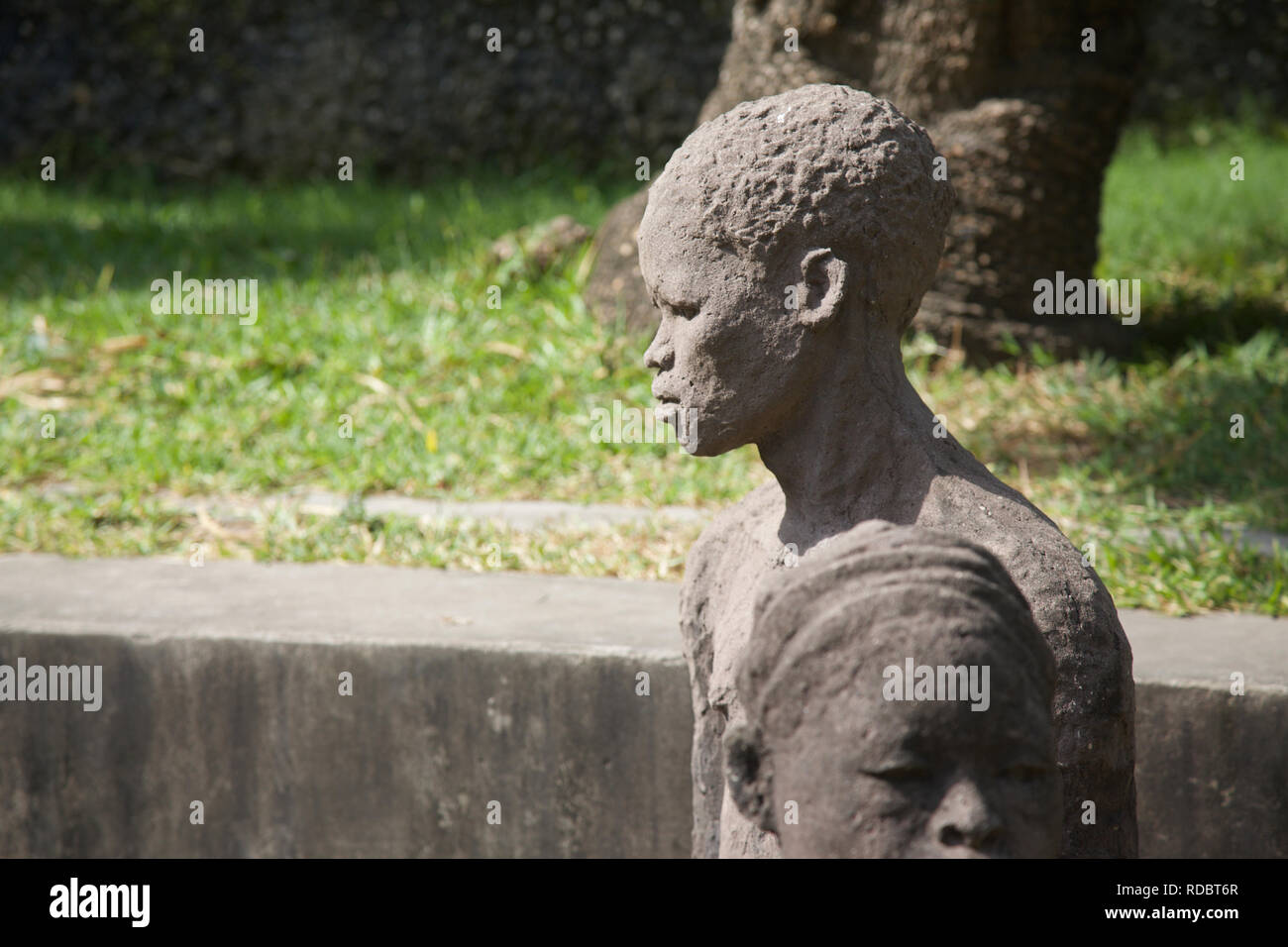Slave Monument by artist Clara Sornas at the anglican cathedral on the