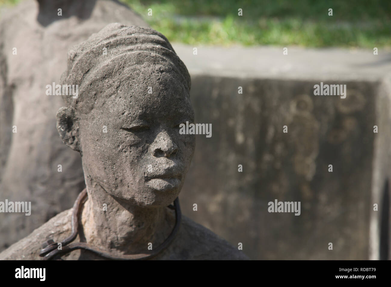 Slave Monument by artist Clara Sornas at the anglican cathedral on the