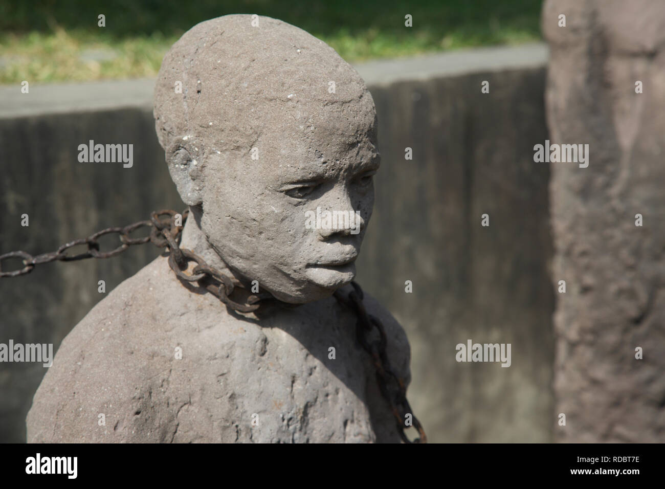 Slave Monument by artist Clara Sornas at the anglican cathedral on the