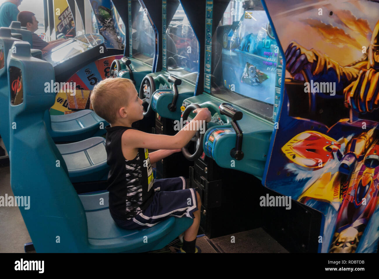 Arcade games in Weirs Beach New Hampshire Stock Photo - Alamy
