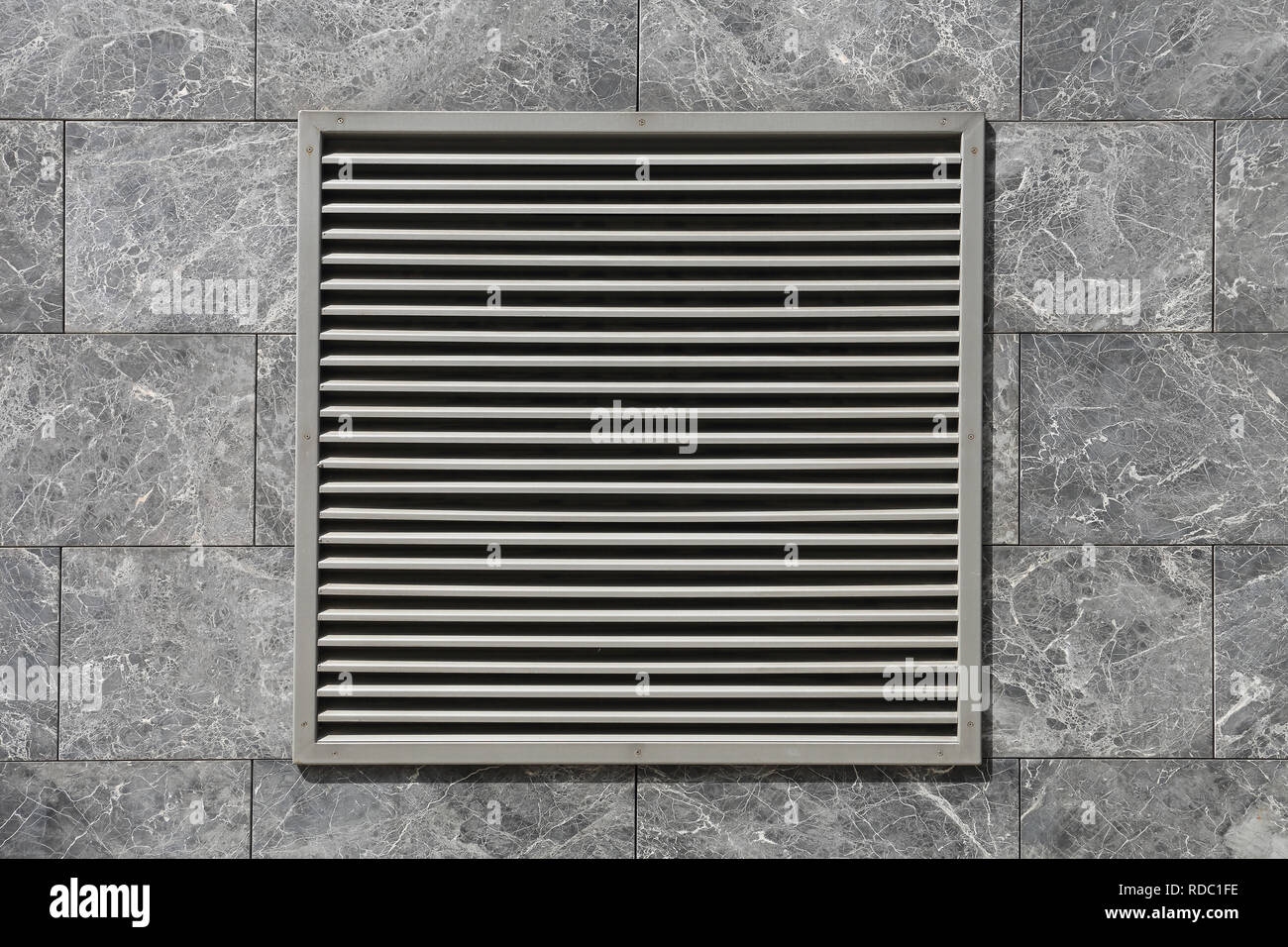 Wall Mounted Square Ventilation Grille Exhaust Stock Photo Alamy