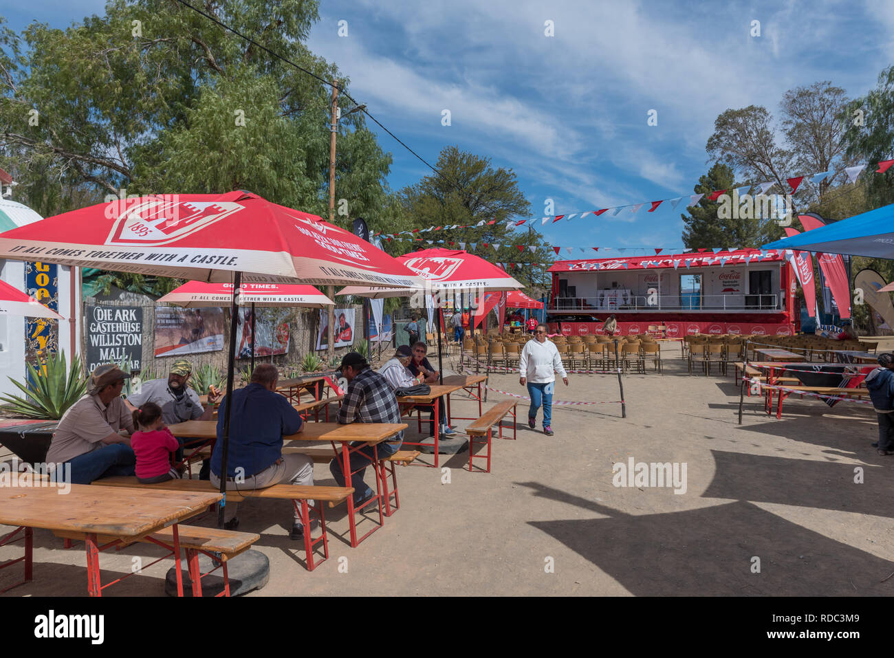 WILLISTON, SOUTH AFRICA, AUGUST 31, 2018 A street scene at the yearly
