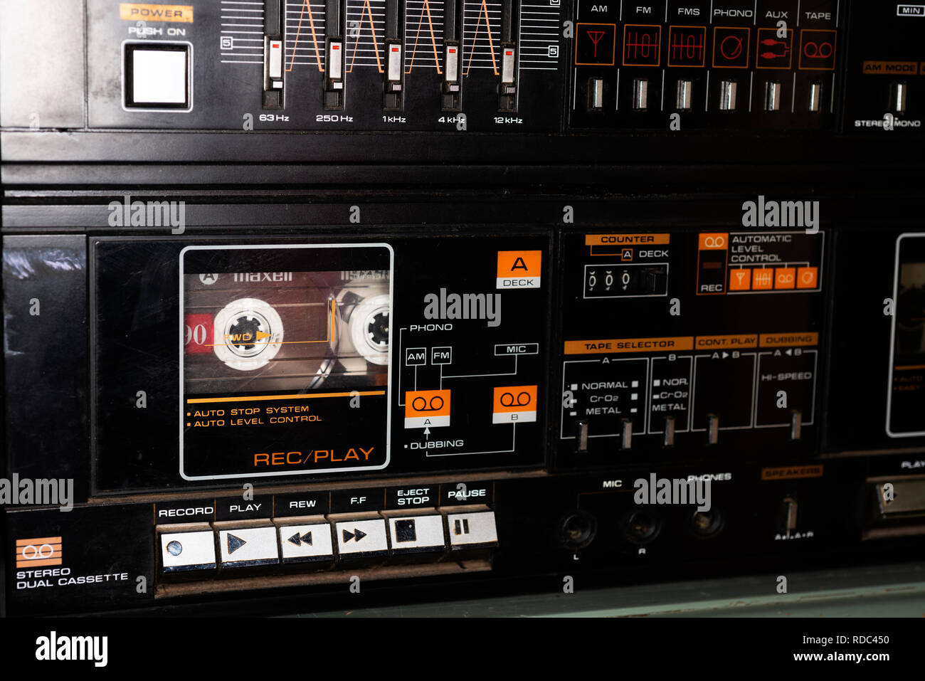 Cassette deck hi-res stock photography and images - Alamy