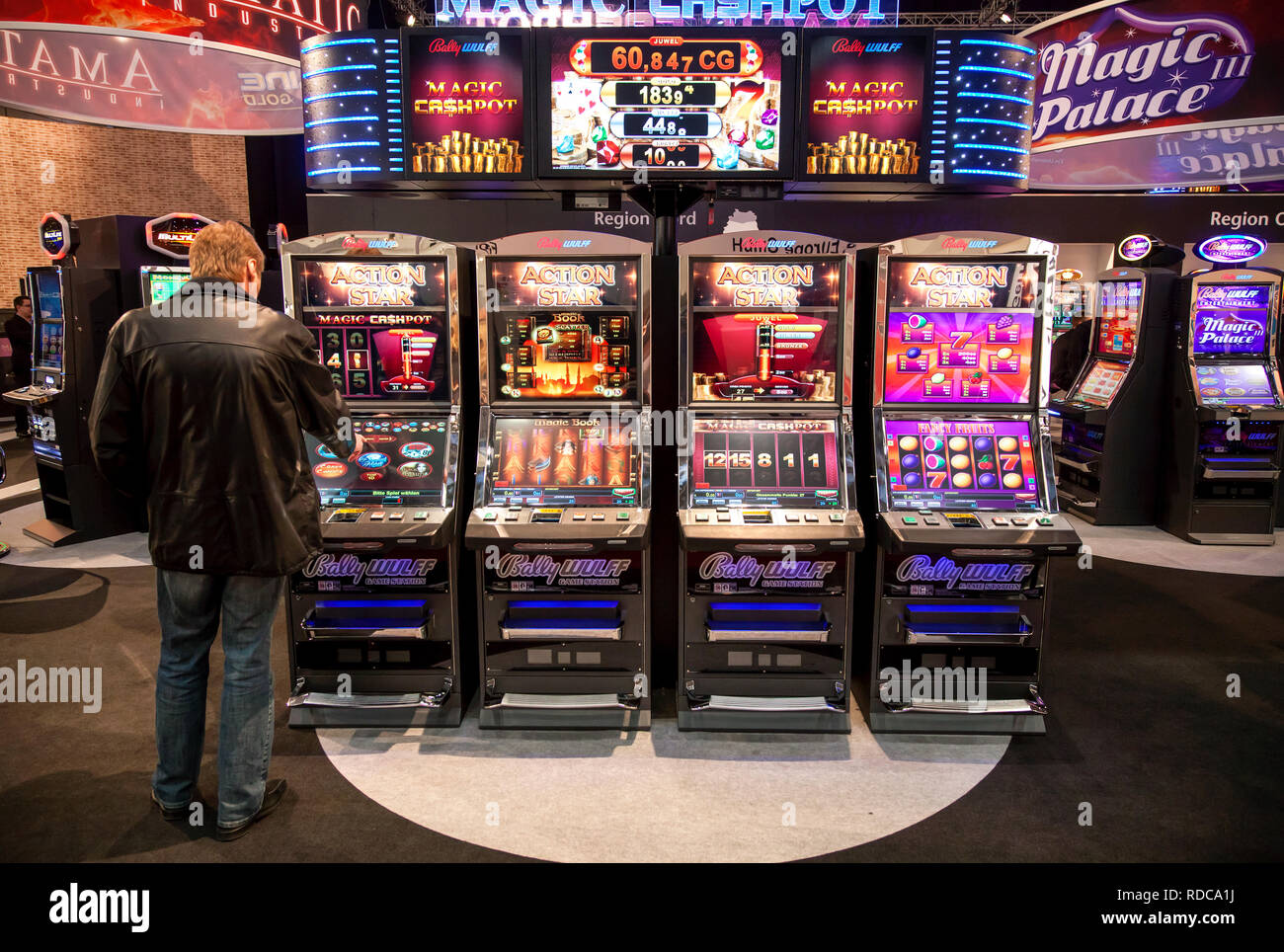 Money gambling machines, gaming machines, here on the occasion of ima, the  international trade fair for amusement and vending machines, DŸsseldorf, No  Stock Photo - Alamy