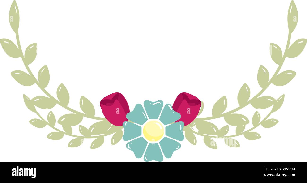 decorative flower leaves Stock Vector Image & Art - Alamy