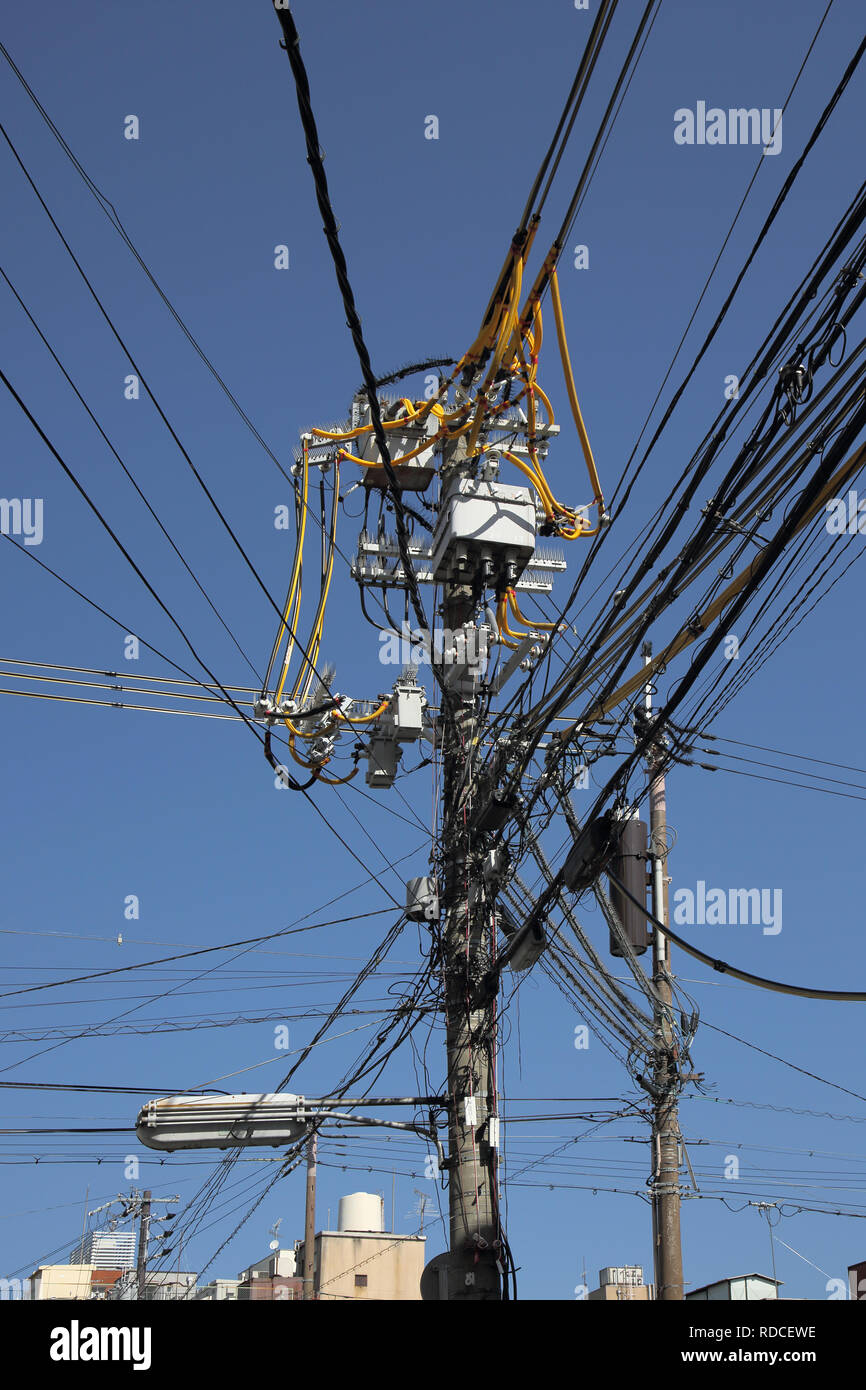 Overhead cables japan hires stock photography and images Alamy