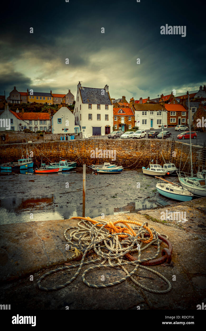 Europa, Großbritannien, Schottland, Küste, Küstenwanderweg, Fife Coastal Path, Crail, Hafen Stock Photo