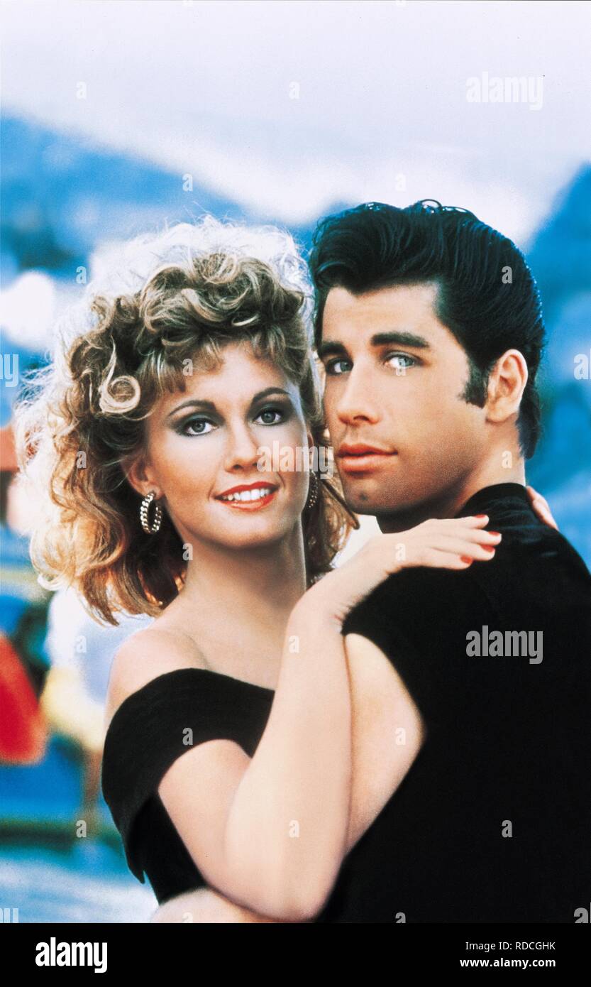 OLIVIA NEWTON-JOHN, JOHN TRAVOLTA, GREASE, 1978 Stock Photo