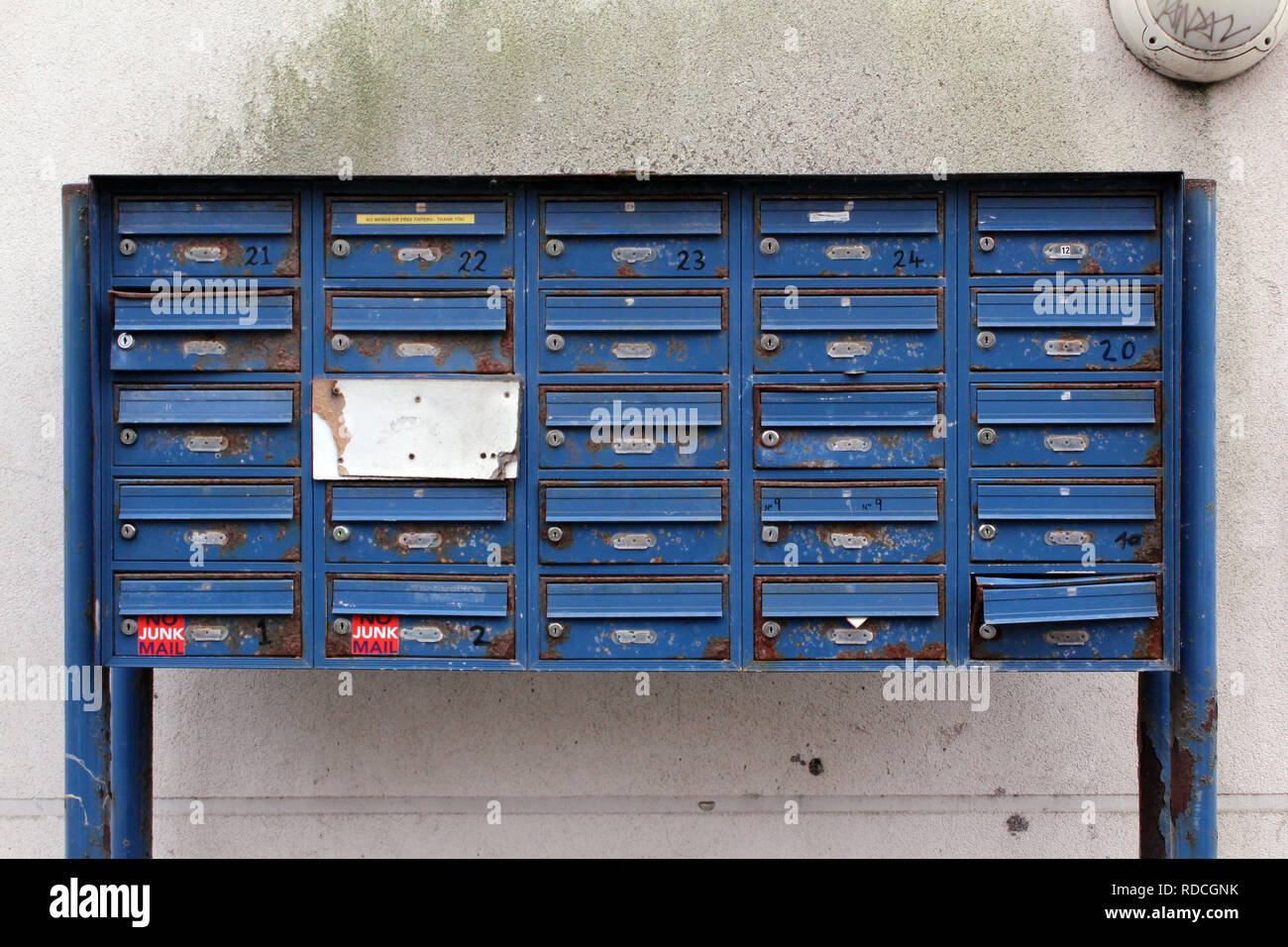 Mail boxes, Brighton England Stock Photo Alamy