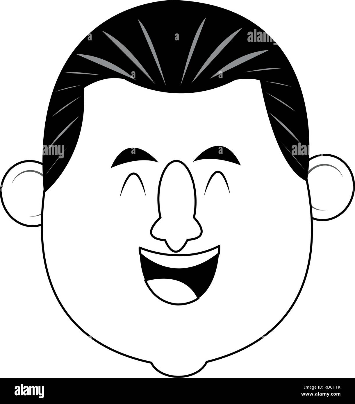 Adult man smiling face Stock Vector Image & Art - Alamy