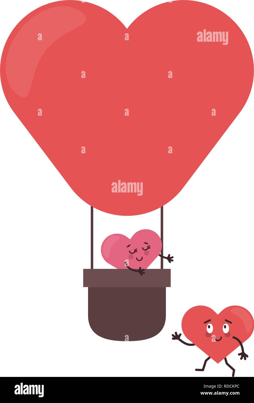 cute hearts in love cartoons Stock Vector Image & Art - Alamy