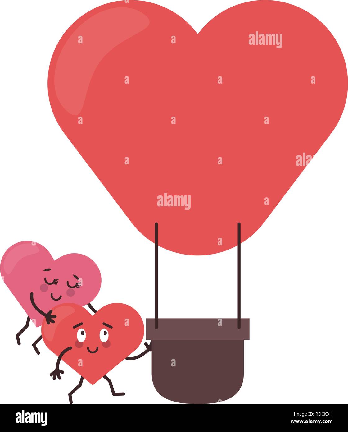 Cute Hearts In Love Cartoons Stock Vector Image Art Alamy