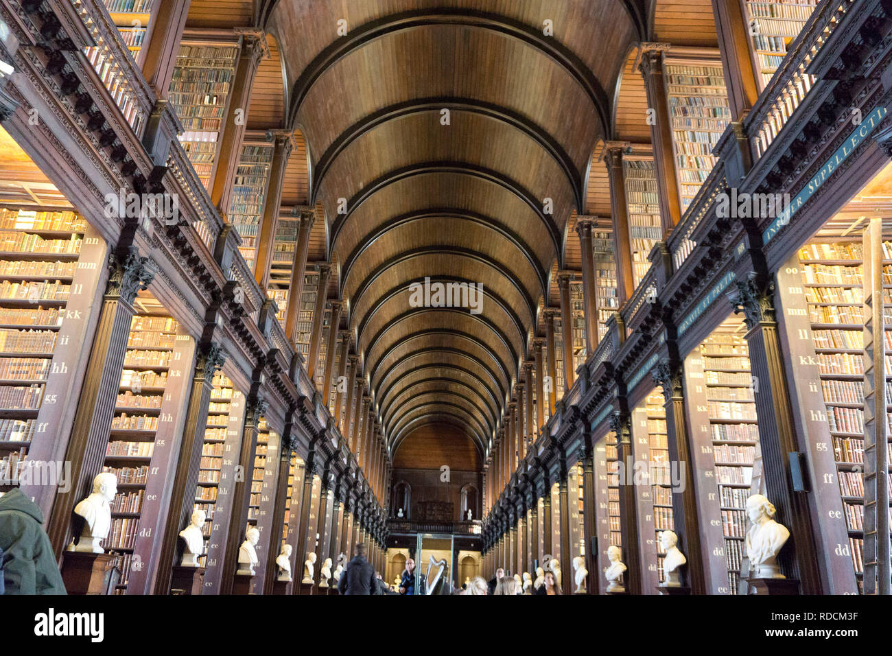 The Long Room in Trinity College Library, Dublin. 15.01.2019 Stock ...