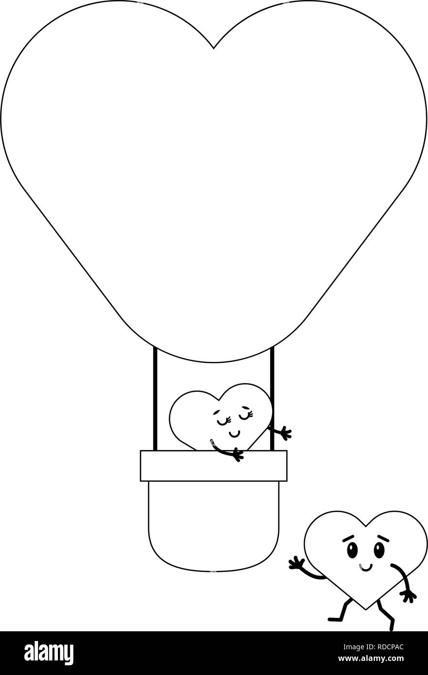 cute hearts in love cartoons Stock Vector Image & Art - Alamy