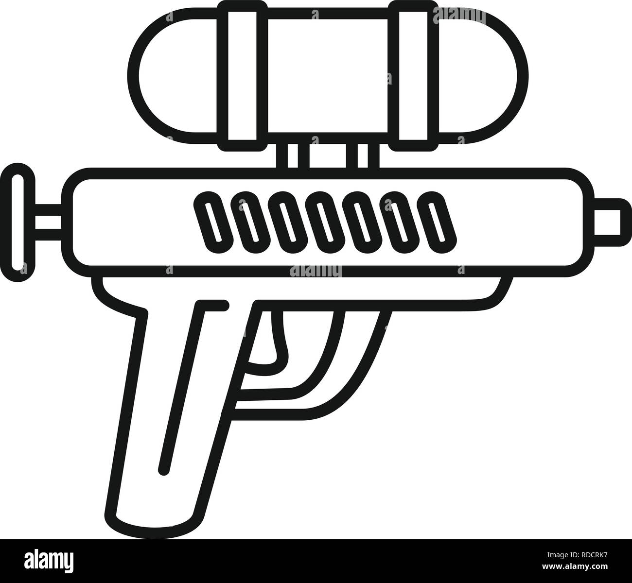 Water gun icon. Outline water gun vector icon for web design isolated ...