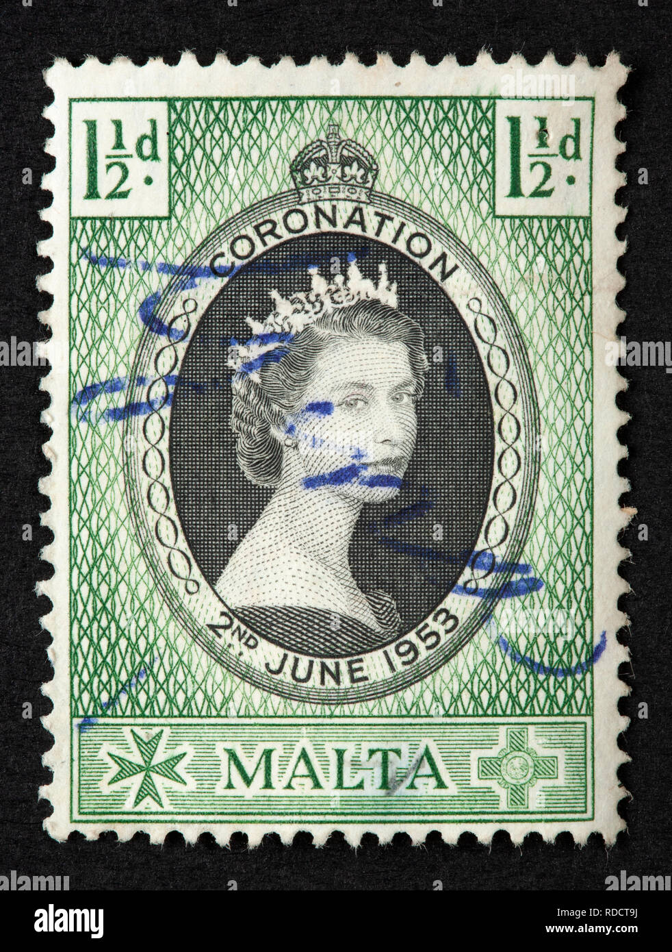Maltese postage stamp Stock Photo Alamy