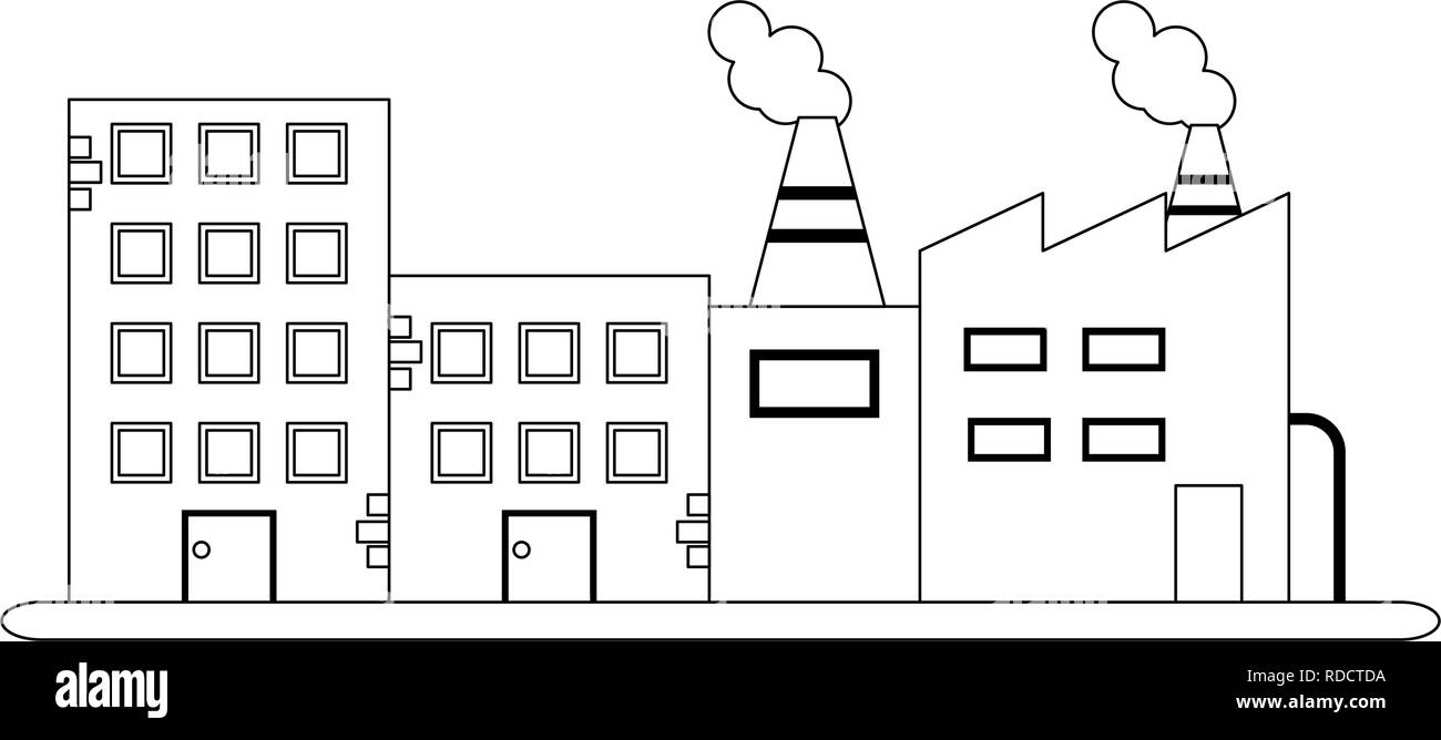 buildings and factory Stock Vector Image & Art - Alamy