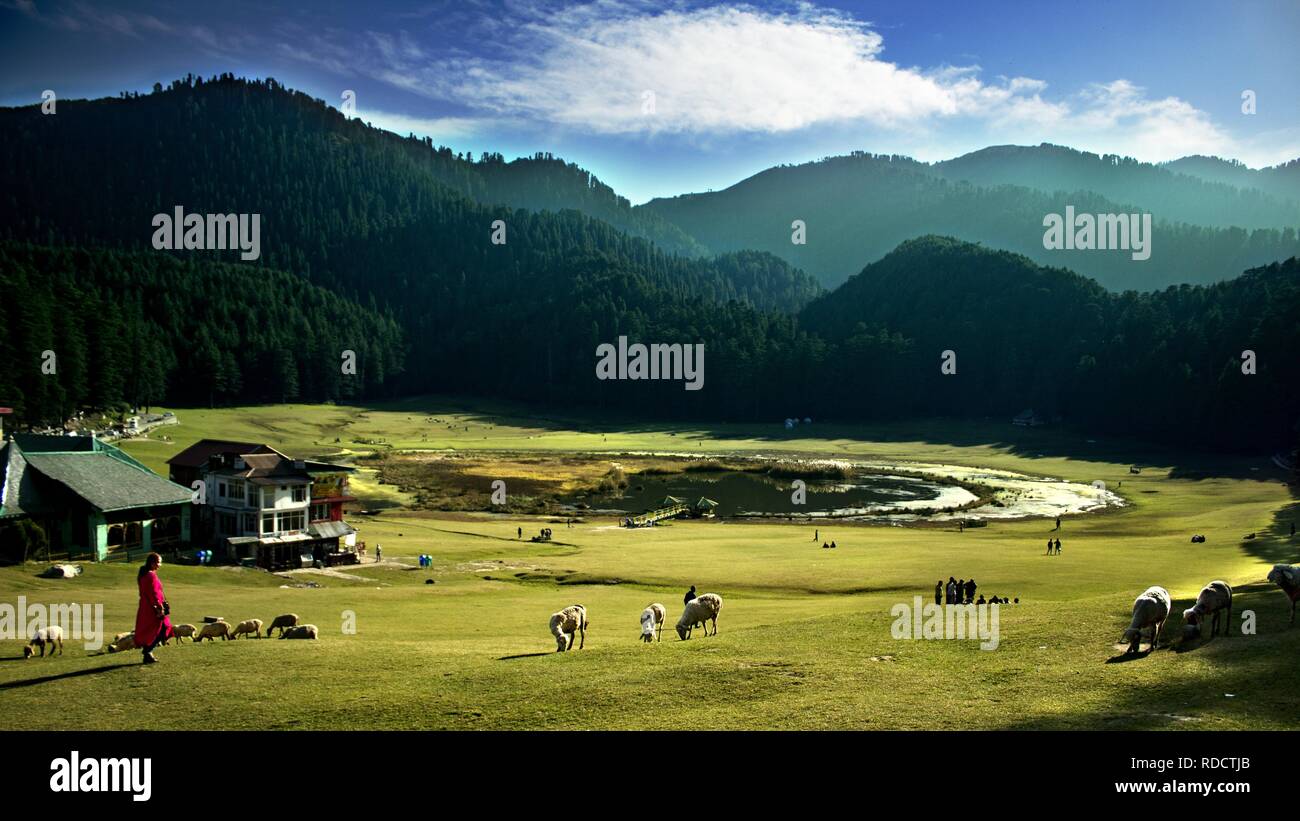 Beautiful holiday destination in a hill station Stock Photo