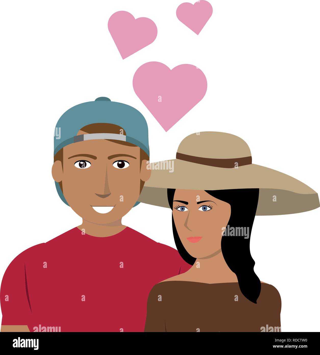 Couple in love Stock Vector Image & Art - Alamy