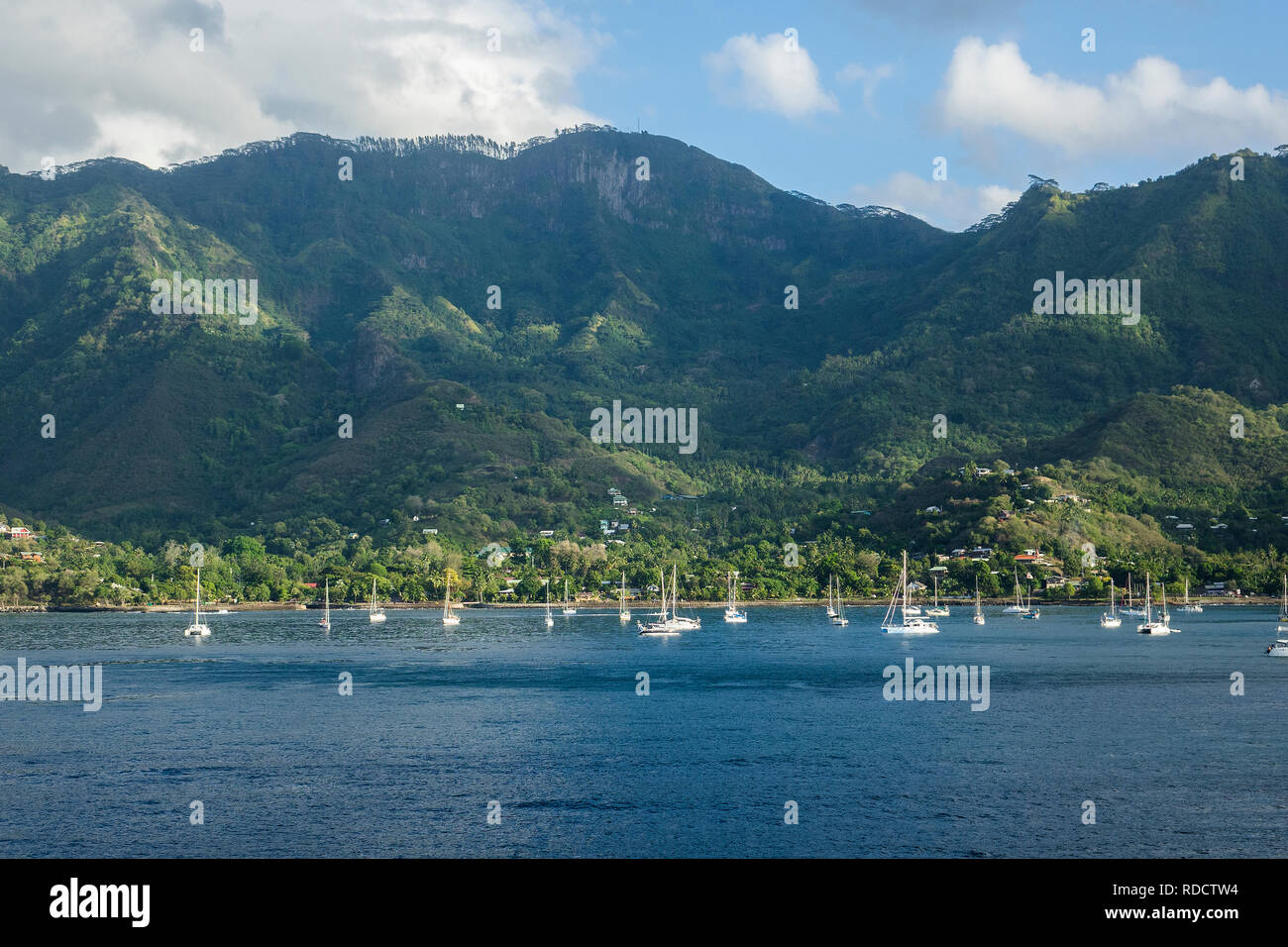 French Polynesia, Marquesas islands, Nuku Hiva, Taioha'e bay Stock Photo