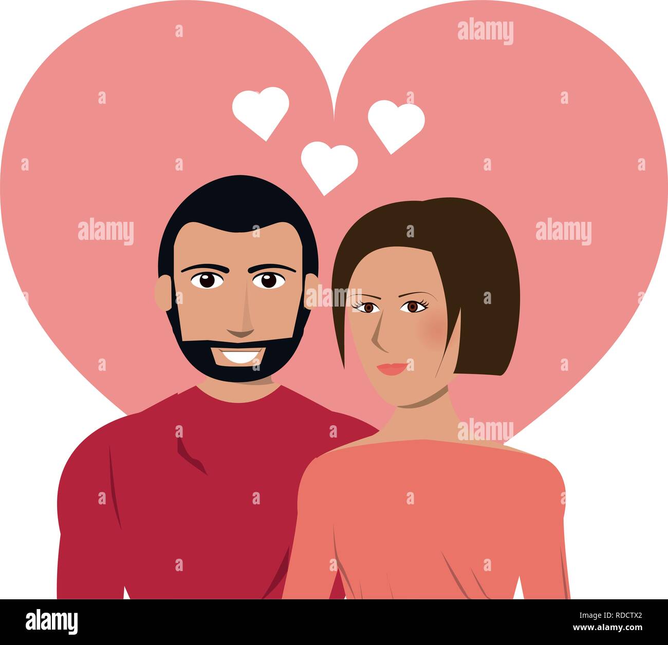 Couple in love Stock Vector Image & Art - Alamy