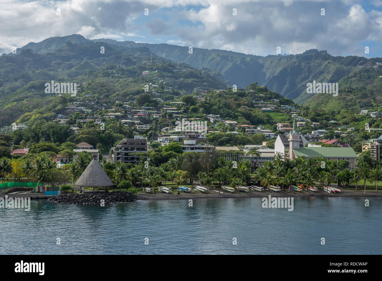 French Polynesia, Tahiti, Papeete Stock Photo