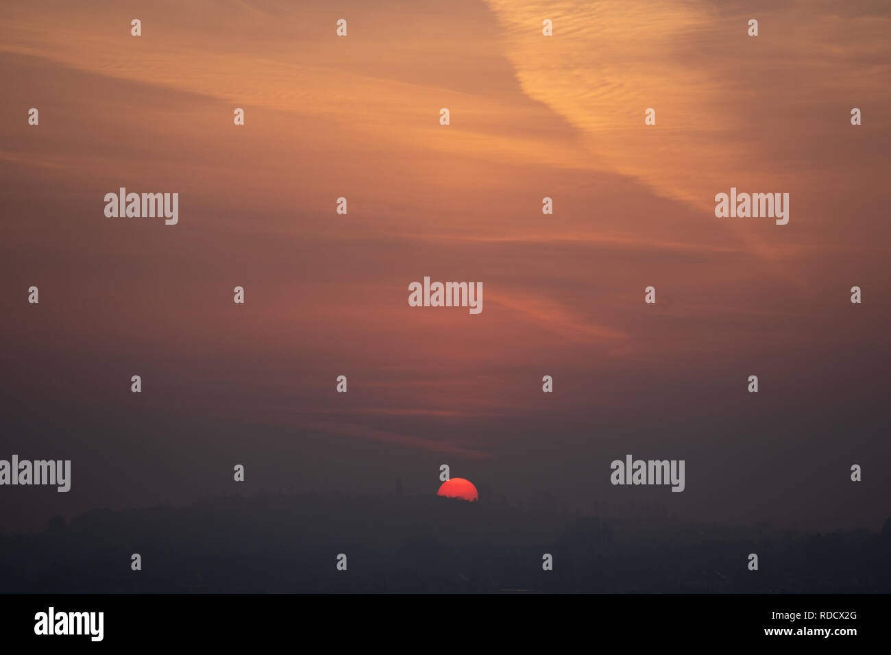night sky with moon and clouds Stock Photo - Alamy