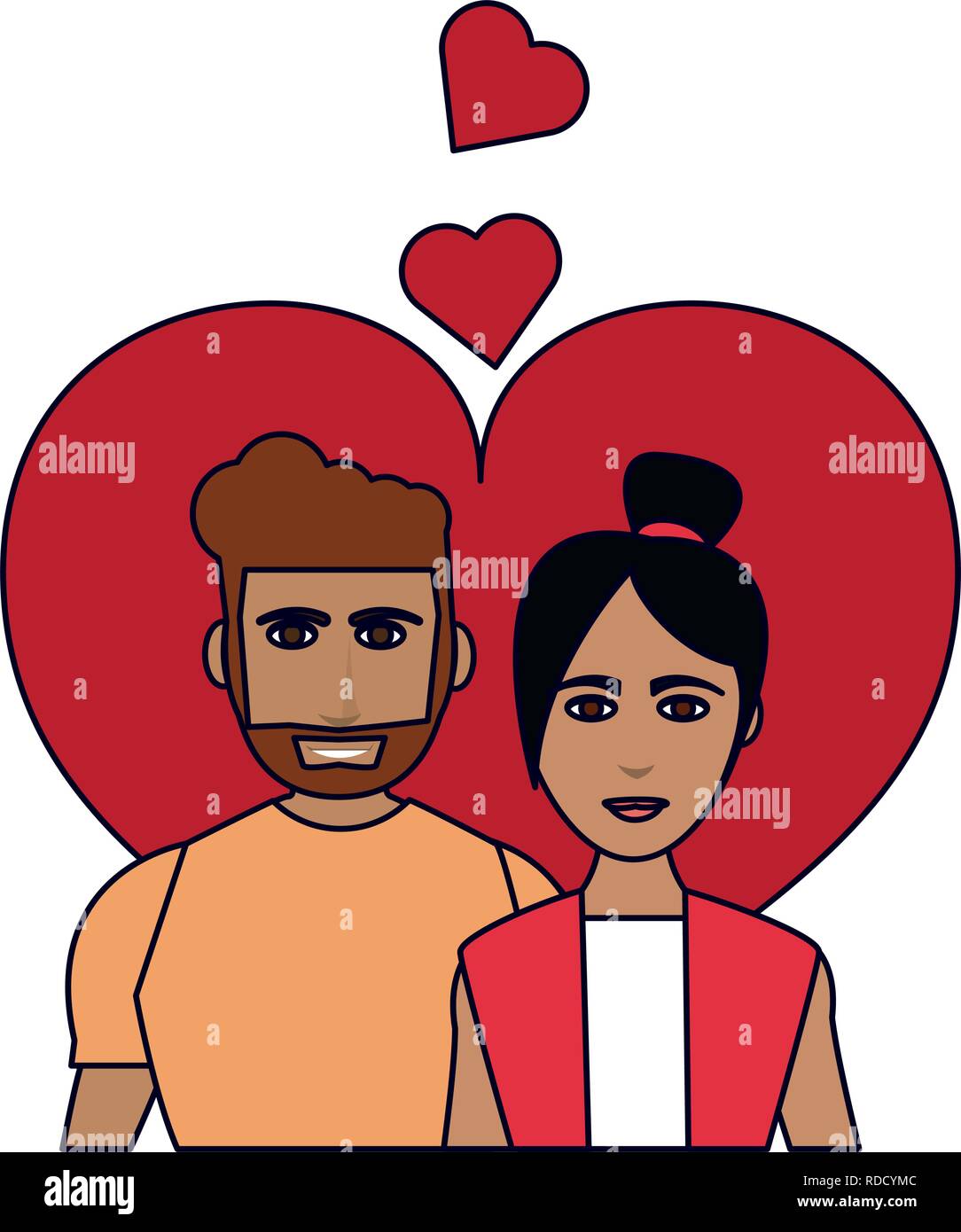 Couple in love Stock Vector Image & Art - Alamy